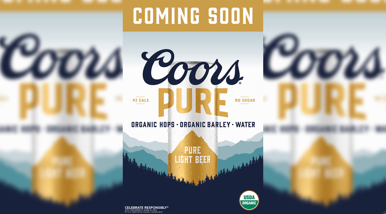 Coors Pure, Molson Coors' first organic beer in the U.S., set to debut